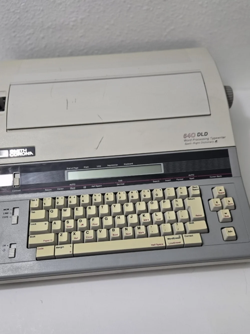 Vintage Smith Corona 640 DLD Word Processing Typewriter - Untested